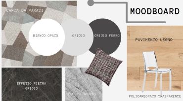Moodboard progetto d'arredo di Alessandro Boz
