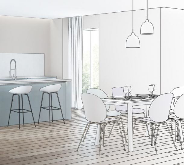 Progetto casa 80 mq 3d