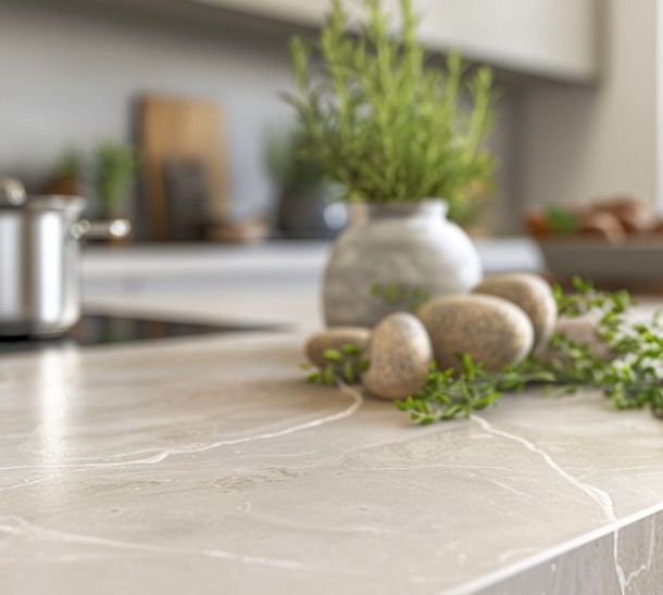 Gres porcellanato effetto marmo per top cucina