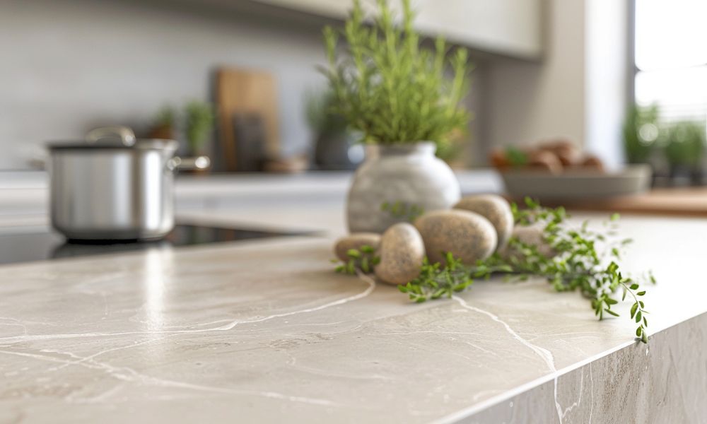 Gres porcellanato effetto marmo per top cucina