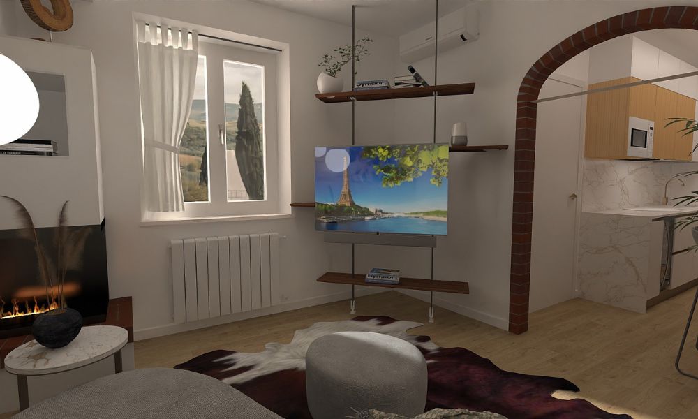 Progettazione living con portatv