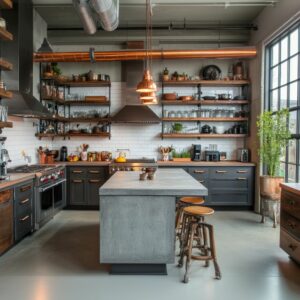 Arredamento stile industriale cucina