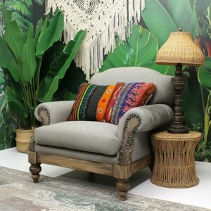 Arredamento boho chic zona relax lettura