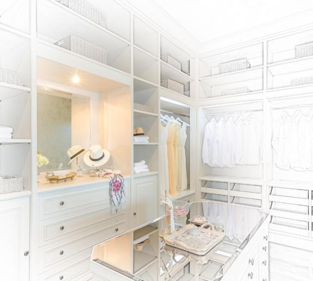 Cabina armadio cartongesso